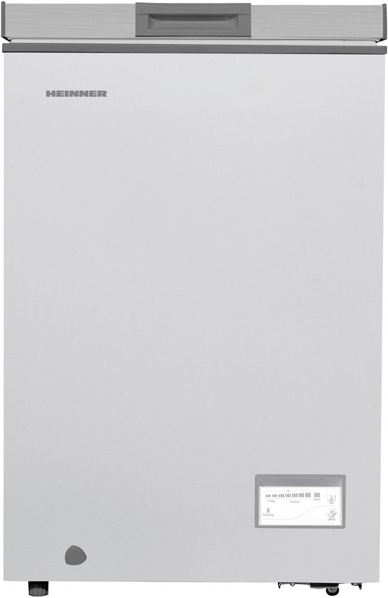 Heinner HCF-HM100CSE++ Vrieskist – 98 L – Convertible (Vriezer/Koelkast) – Snelvriesfunctie – Waterbestendig Display – Zilver – 5 Jaar Garantie(Zilver)