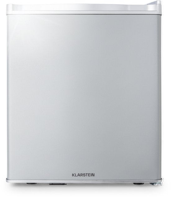 Klarstein mini-koelkast voor kamers, mini-koelkast voor drankjes, snacks cosmetica, kleine minibar, koelkast klein stil, flexibele schappen, kleine skincare koelkast 5-22°C, 38L(Zilver)