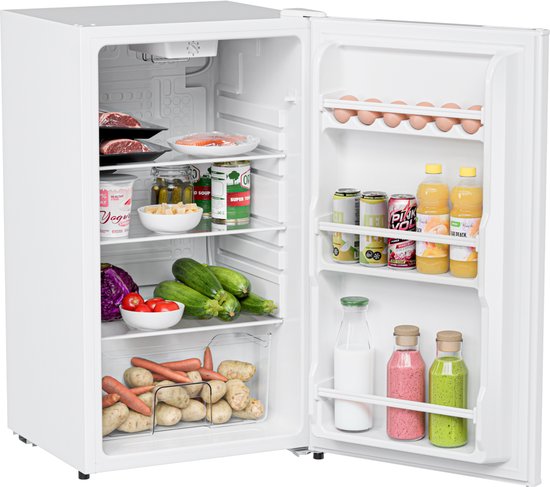 KitchenBrothers Koelkast - 92L - Tafelmodel - IJskast - Frigo - Vrijstaand - Wit(Wit, 92L)