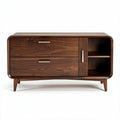 Houten tv-meubel met drie lades en twee deuren 120 x 40 x 60cm