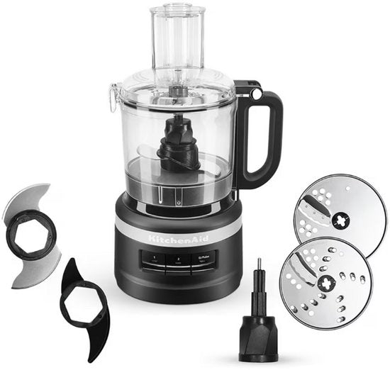 KitchenAid 5KFP0719EBM - Foodprocessor - Mat Zwart - 1.7 L - 250 W(Zwart)