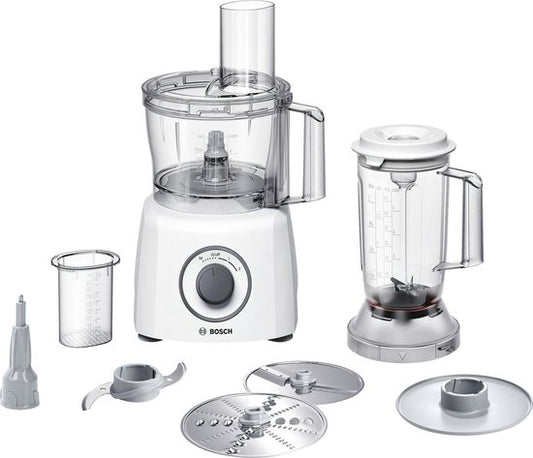 Bosch MCM3200W MultiTalent 3 - Keukenmachine - 800W - Wit(Snij- en raspschijven)