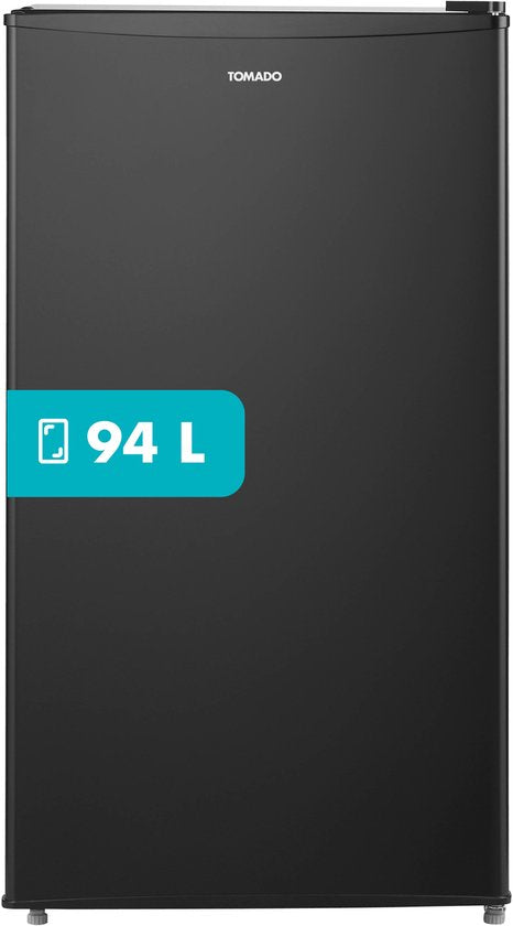 Tomado TLT4702B - Tafelmodel koelkast - 94 liter - 3 draagplateau's - Energielabel D - Zwart(Zwart)