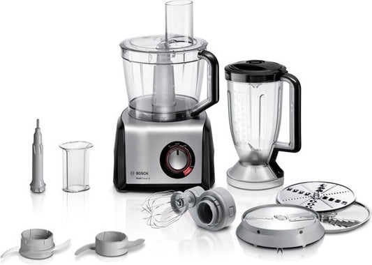 Bosch MC812M814 keukenmachine 1250 W 3,9 l Zwart, Roestvrijstaal, Transparant