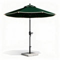 Parasol met groen doek en betonvoet afmetingen 250 x 250 x 250cm
