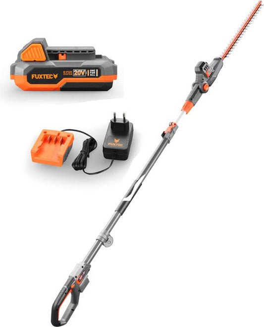 Telescopische accu heggenschaar - FUXTEC FX-E1HH20 - 20V 25cm blad - Set 2Ah accu en 1A lader