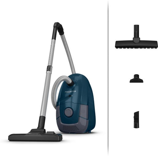 Rowenta Power XXL RO3126 - Stofzuiger met Zak - Grote Capaciteit - Geschikt voor Grote Huizen - Inclusief Accessoires(Meubelzuigmond， Combizuigmond， Parketzuigmond， Kierenzuigmond)